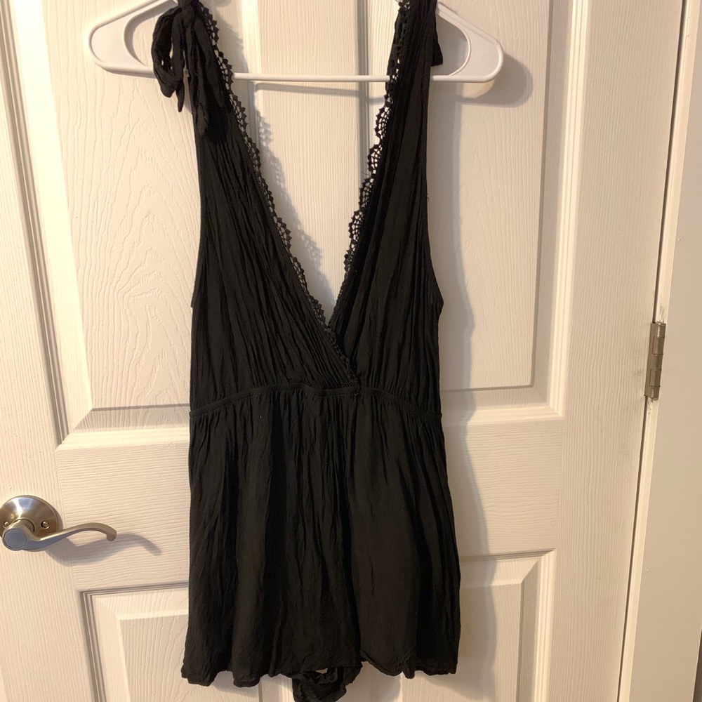 Adorable little black romper!